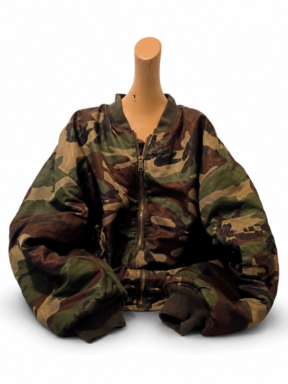 Vintage Military Reversible Bomber - XL